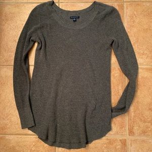 A gray sweater